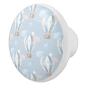 Blauw ballonpatroon keramische knop (Rechts)