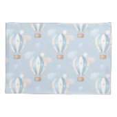 Blauw ballonpatroon kussensloop (Achterkant)