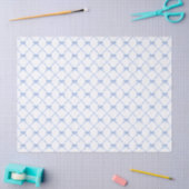 Blauw Bamboe Trellis met Bogen Tissuepapier (Craft)