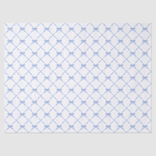 Blauw Bamboe Trellis met Bogen Tissuepapier (Voorkant)