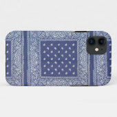 blauw bandana iphone - draagtas Case-Mate iPhone case (Achterkant (horizontaal))