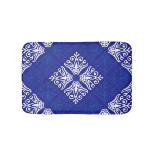 Blauw Bandana-ontwerp Badmat