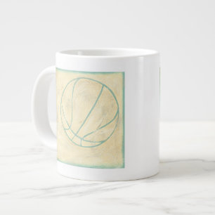 Blauw Basketball door Chariklia Zarris Jumbo Mok
