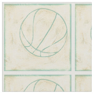 Blauw Basketball door Chariklia Zarris Stof