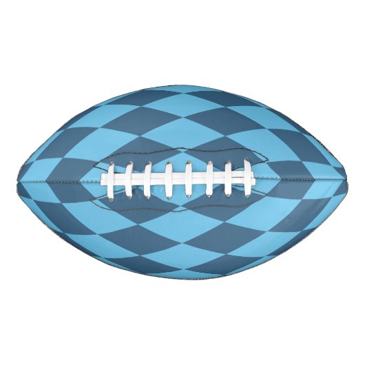 Blauw Bavaria Rhombus vlag patroon American Football (Voorkant)