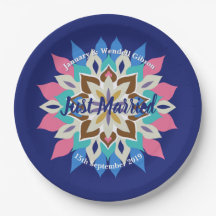 Blauw Bayou 9-inch huwelijksborden