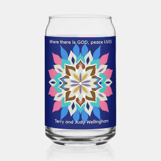 Blauw Bayou Trouwglas Blikvorm Glas