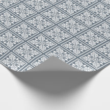 Blauw Bayoux Acorn en Leaf Tile Design