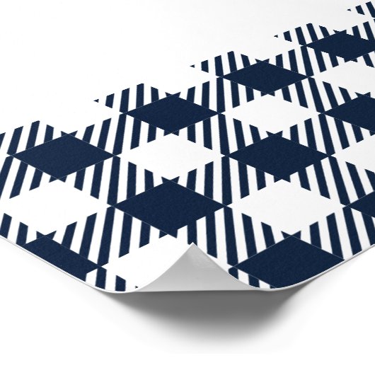 Blauw BBQ-huwelijk of koppel Bruisfeest welkomstbo Poster (Hoek)