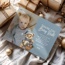 Blauw Bedankt Beary Kerstvakantie Beer