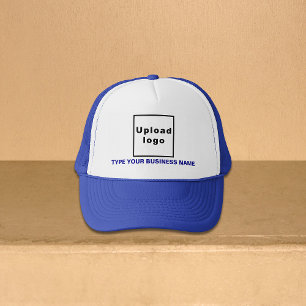 Blauw Bedrijfsmerk op Trucker Hat Pet