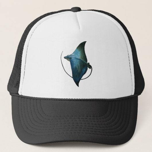 Blauw beeld trucker pet (Voorkant)