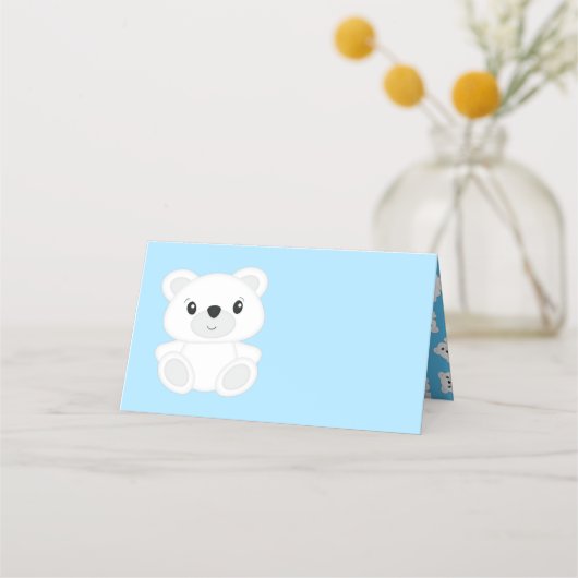 Blauw Beer Baby shower (Voorkant)