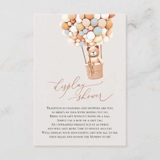 Blauw Beer Display en Boeken Behuizing Kaart