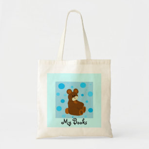 Blauw Beer Mijn boeken Tote Bag