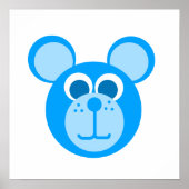 blauw beer poster (Voorkant)