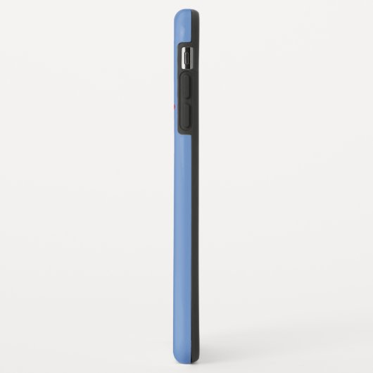 Blauw —bel me Case-Mate iPhone case (Achterkant/links)