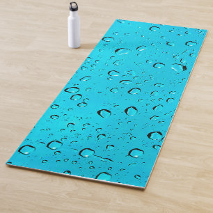 Blauw bellenontwerp voor Yoga Mat