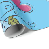 Blauw bewustzijn Ribbon Cadeaupapier (Rol Hoek)