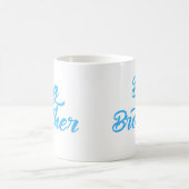 Blauw Big Brother broer broer broer typografie Koffiemok (Center)