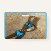 Blauw Bikini Strand Zand Thunder_Cove Badge (Achterkant)