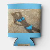 Blauw Bikini Strand Zand Thunder_Cove Blikjeskoeler (Voorkant)