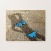 Blauw Bikini Strand Zand Thunder_Cove Legpuzzel (Horizontaal)