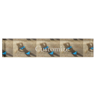Blauw Bikini Strand Zand Thunder_Cove Naambordje