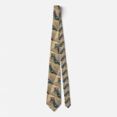 Blauw Bikini Strand Zand Thunder_Cove Stropdas (Voorkant)