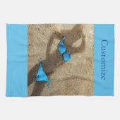 Blauw Bikini Strand Zand Thunder_Cove Theedoek (Horizontaal)