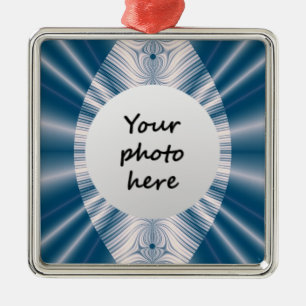 Blauw Blad Kerst Ornamenten