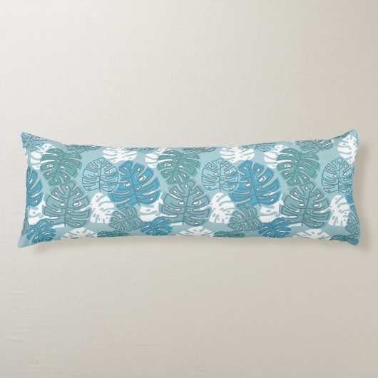 blauw blad lichaamskussen (Voorkant)