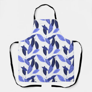 Blauw blad schort