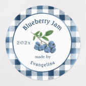 blauw blaubes jam Canning Labels (Design 2)