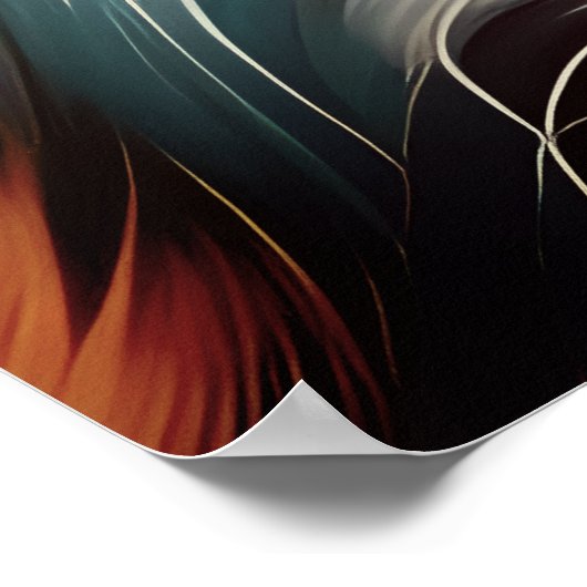 BLAUW BLAUW IN RUST TERRIER DOG SLUITEN POSTER (Hoek)