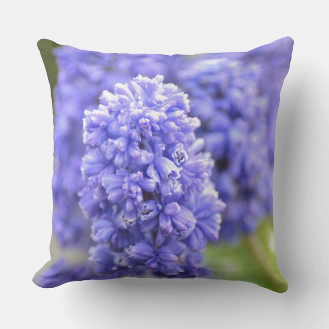 Blauw blauw kussen (Voorkant)