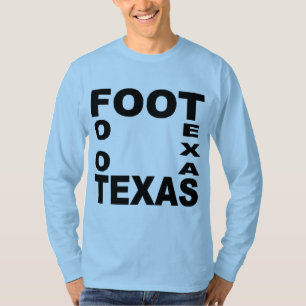 Blauw Blauw T-shirt FOOT TEXAS