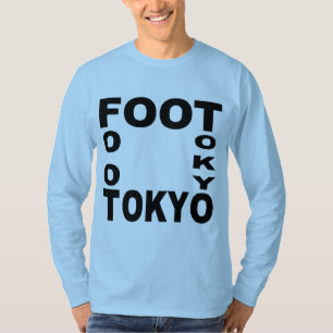 Blauw Blauw T-shirt FOOT TOKYO