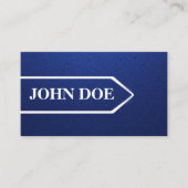 Blauw blauw visitekaartje (Voorkant)