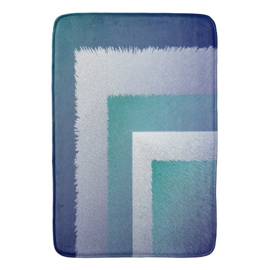 Blauw blauwgroen grijs ex pastel badmat (Voorkant Verticaal)