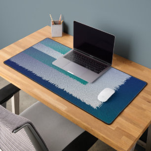 Blauw blauwgroen grijs ex pastel bureaumat