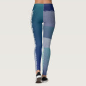 Blauw blauwgroen grijs ex pastel leggings (Achterkant)