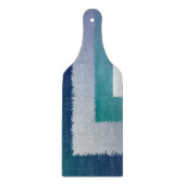 Blauw blauwgroen grijs ex pastel snijplank (Voorkant)