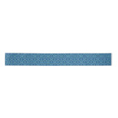 Blauw Blauwgroen openlooppatroon Lint (Voorkant)