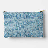  blauw blauwgroen Toile de Jouy bedrukt Etui (Achterkant)