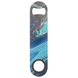 Blauw Blauwgroen Wit Roestvrijstalen Flesopener Speed Flessenopener