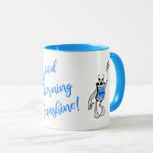 Blauw Blikje Wezen Koffiemok Mok (Voorkant rechts)