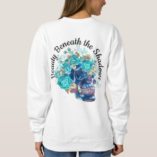 Blauw Bloei Requiem Trui (Achterkant)