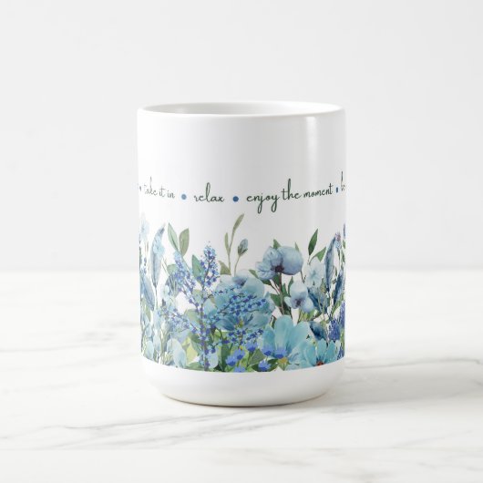 Blauw Bloemen 'Mindful Blooms' Mok (Center)
