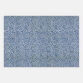 Blauw Bloemen Morris Patterns met Flowers Inpakpapier Vel (Voorkant)